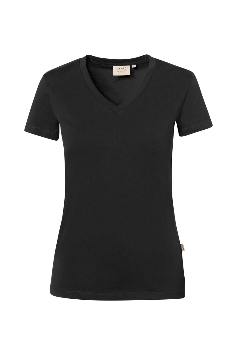 Damen V-Shirt Stretch