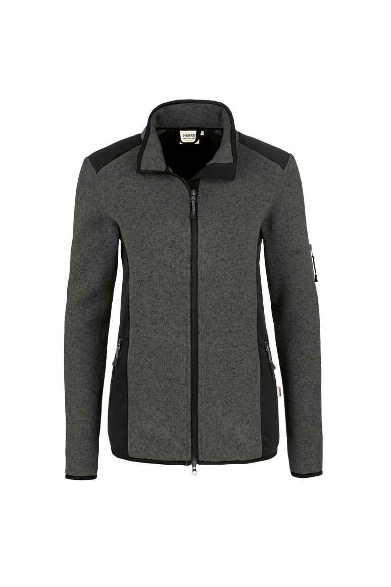 Damen Strickfleecejacke