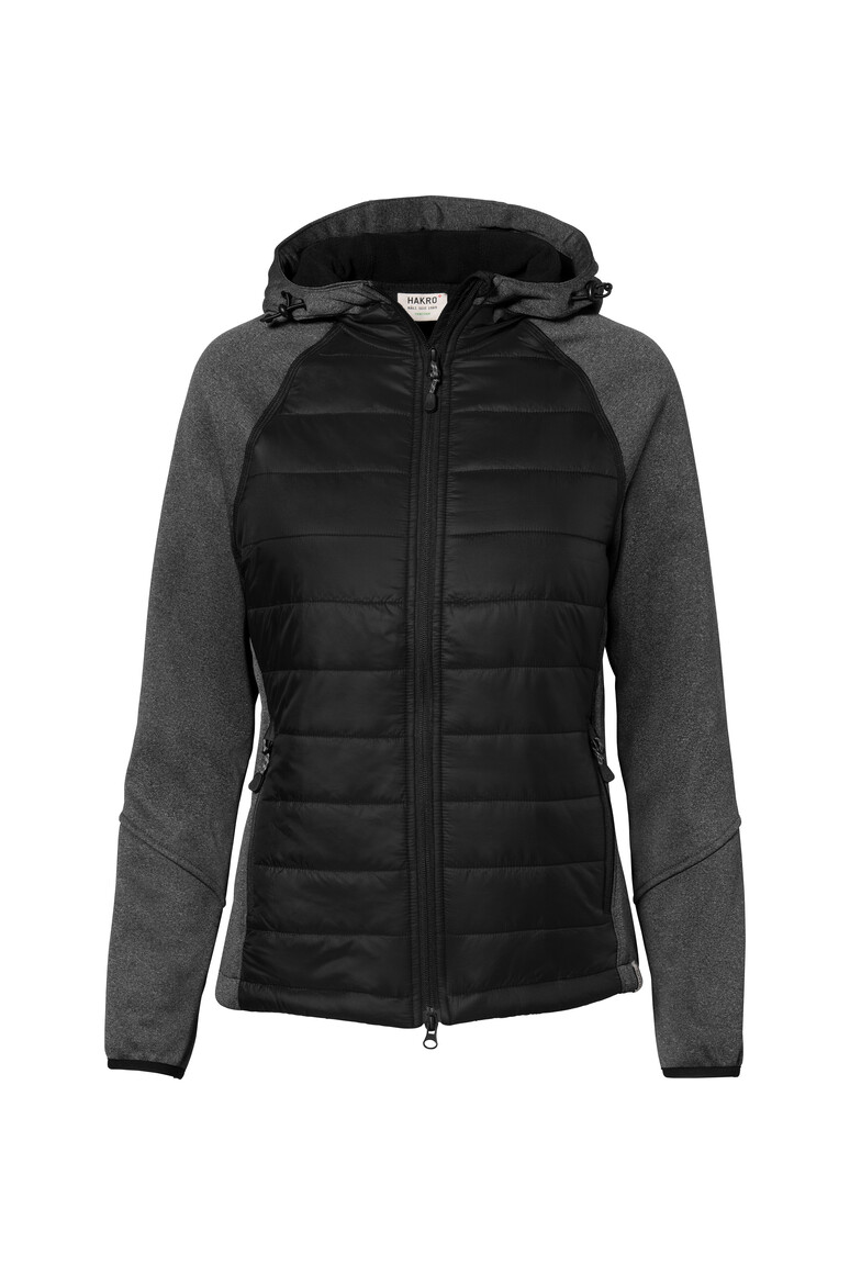 Damen Kapuzen-Hybridjacke Contrast